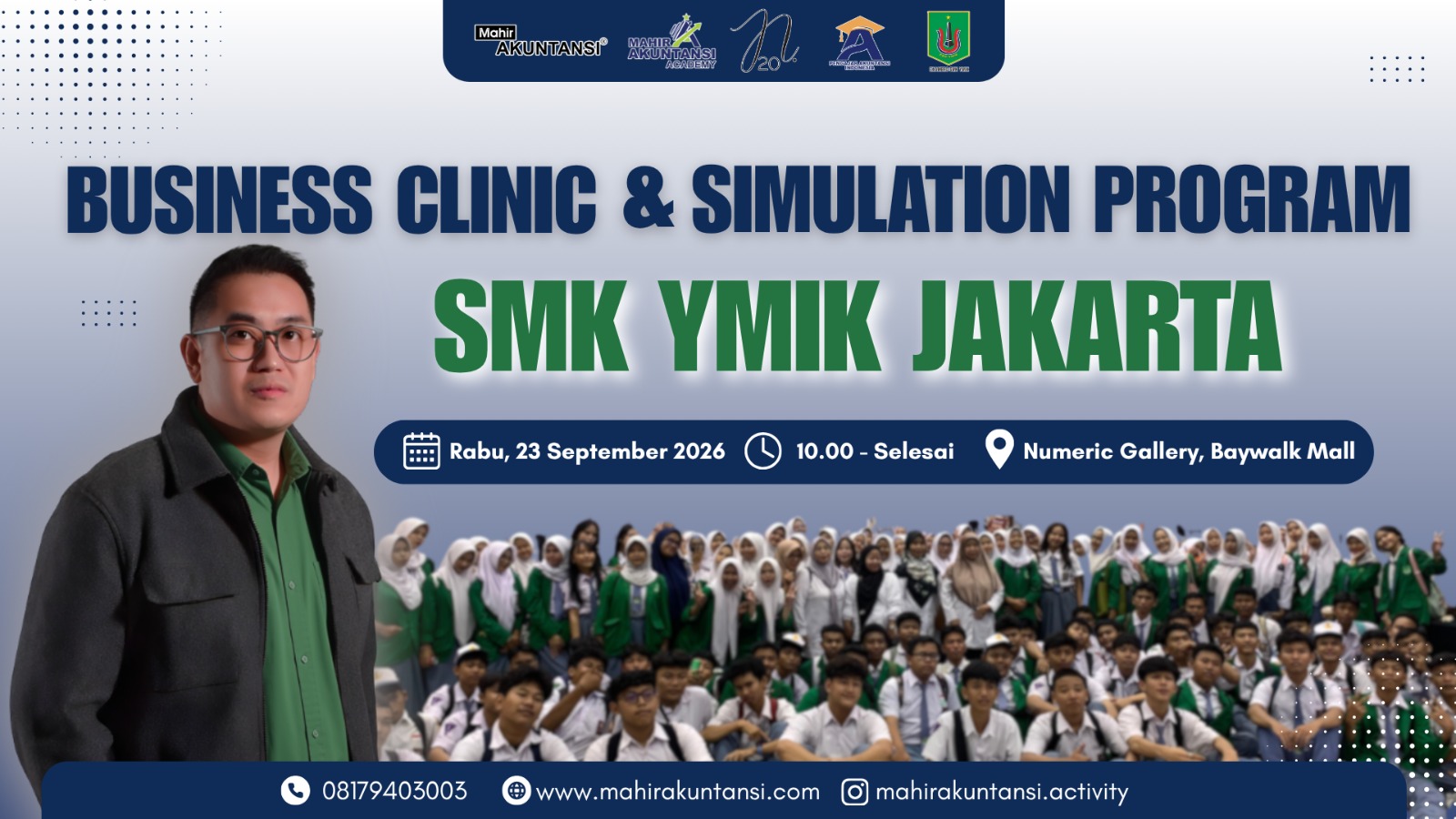 LITERASI KEUANGAN "BUSINESS CLINIC AND SUMULATION" PROGRAM YANG DISENGARAKAN OLEH MAHIR AKUNTANSI