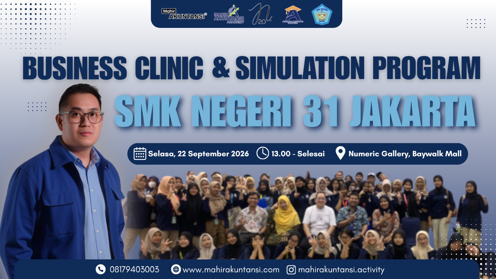 LITERASI KEUANGAN "BUSINESS CLINIC AND SUMULATION" PROGRAM YANG DISENGARAKAN OLEH MAHIR AKUNTANSI