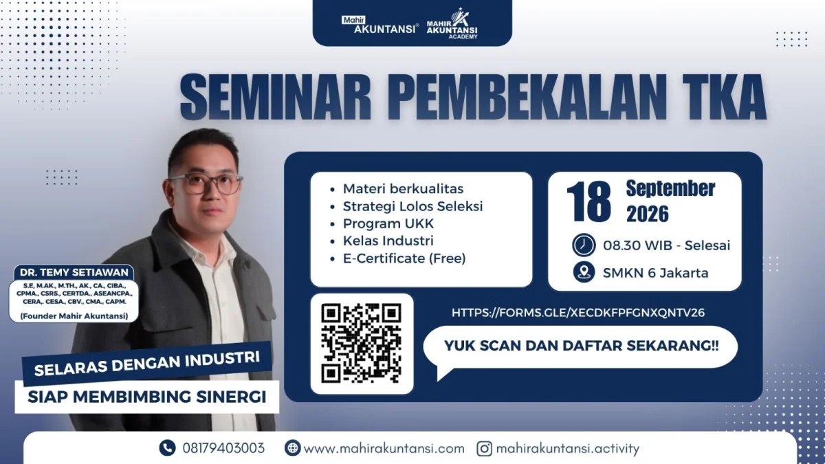 Pembekalan Guru dalam Persiapan Tes Kompetensi Akademik Bidang Akuntansi dan Keuangan Lembaga